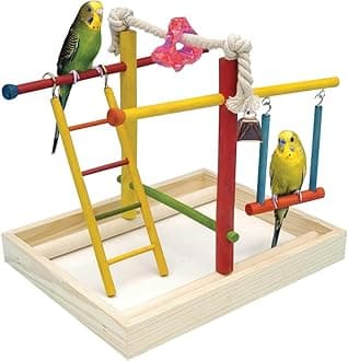 Penn Plax Wood Bird Playpen