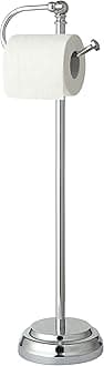 SunnyPoint Classic Bathroom Free Standing Toilet Tissue Paper Roll Holder Stand