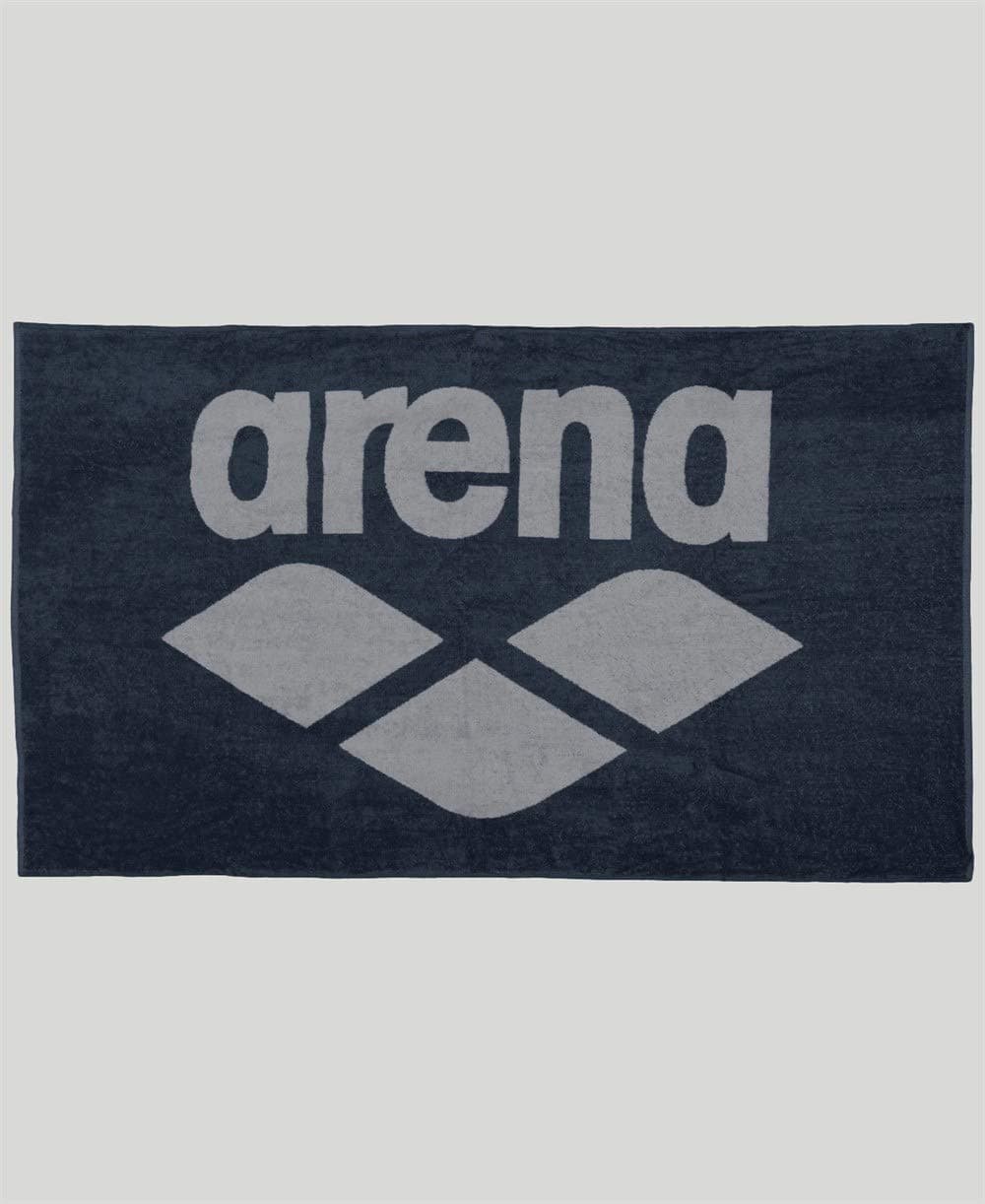 ARENA Pool Soft Towel, Navy/Grey