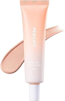 PEACH C Beige Glow Make Up Base - Hydrating, Moisturizing, Illuminating Pearl Make Up Base - Lightweight, Smudge-Proof & Pearly Shimmer Korean Makeup Primer Illuminating Face Cream (1.18 fl oz)