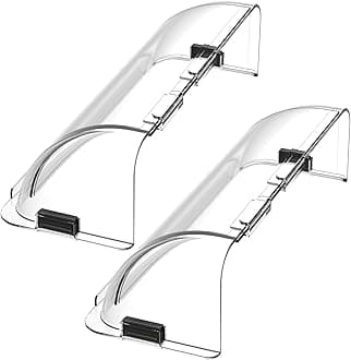 Home Intuition Adjustable Magnetic Heat and Air Deflector for Vents, Sidewall, and Ceiling Registers, 2 Pack