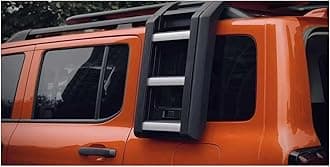 4x4 Offroad Aluminum Climb Ladder and Roof Rack Compatible with Tank 300 Car Part Auto Accessories(Silver Ladder)