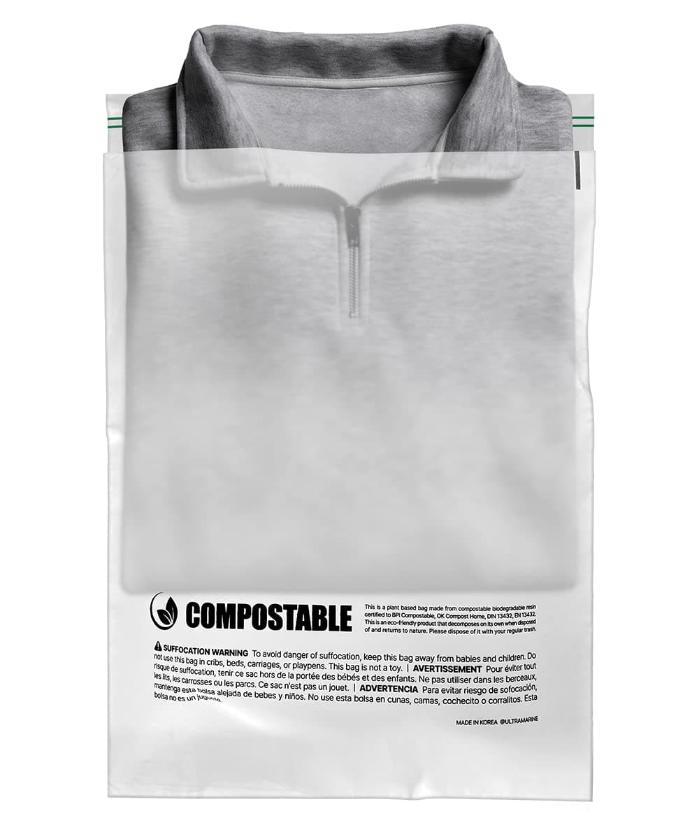 Eco Friendly Clear Poly Bags with Suffocation Warning - 10" x 13" (100 Count) - Strong Self Seal - Biodegradable Premium Frosted Bag for Packaging