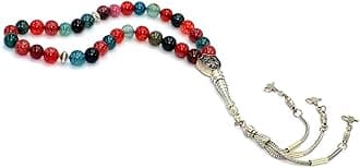 -Gentle Men Collection- Prayer Beads-Worry Beads-Tesbih-Tasbih-Tasbeeh-Misbaha-Masbaha-Subha-Sebha-Rosary (Tourmaline Stone -8 mm 33 Beads-)