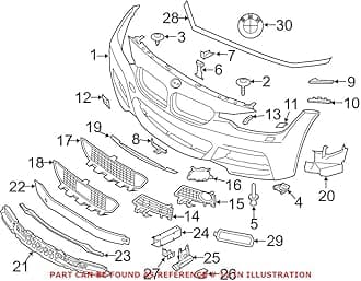 Genuine OEM Front Passenger Right Headlight Washer Cover For BMW F30 F31 F80 320i xDrive 328d 328i 330e 330i 335i 340i ActiveHybrid 3 M3 2013-2017