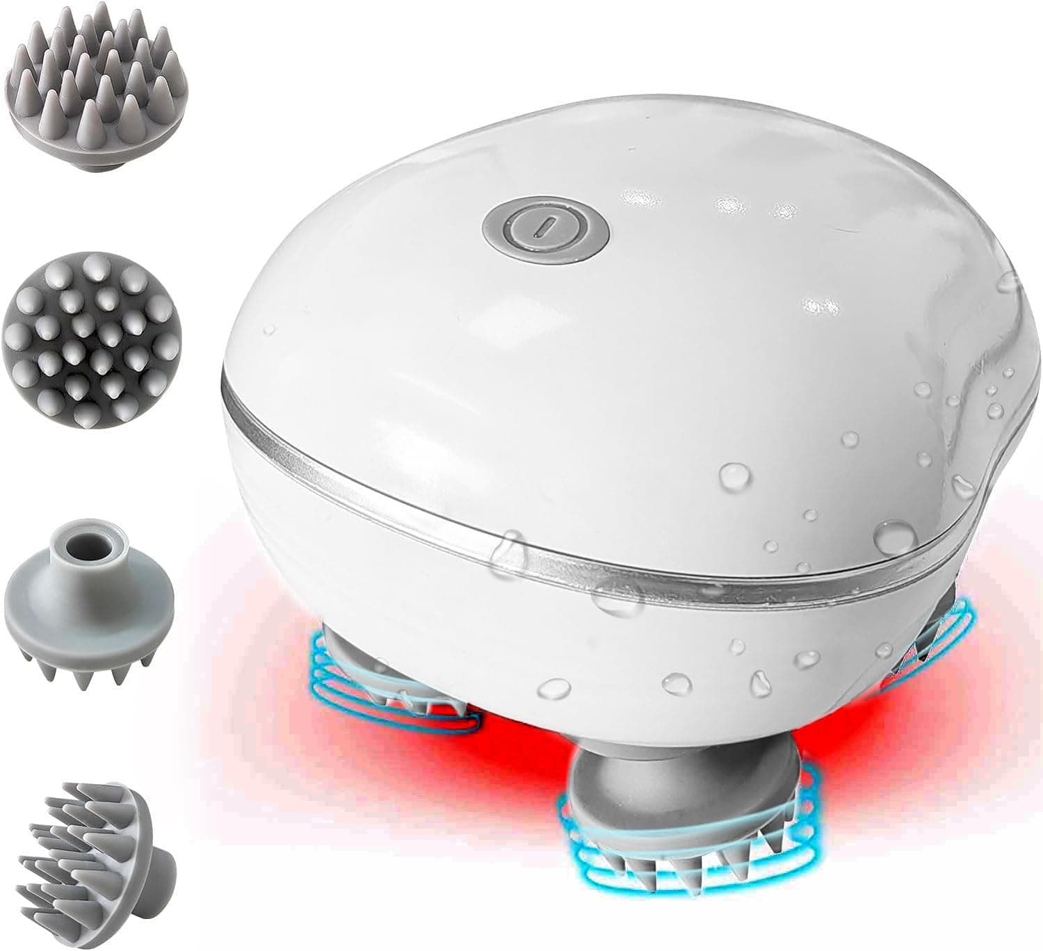 Electric Head,Scalp Massager | Advance Red Light Therapy for Boost Growth Fall Control Therapy | 3 Speed Mode Handheld,Portable,Scalp Scratcher Body Massage for Growth,Deep Clean & Stress Relaxation