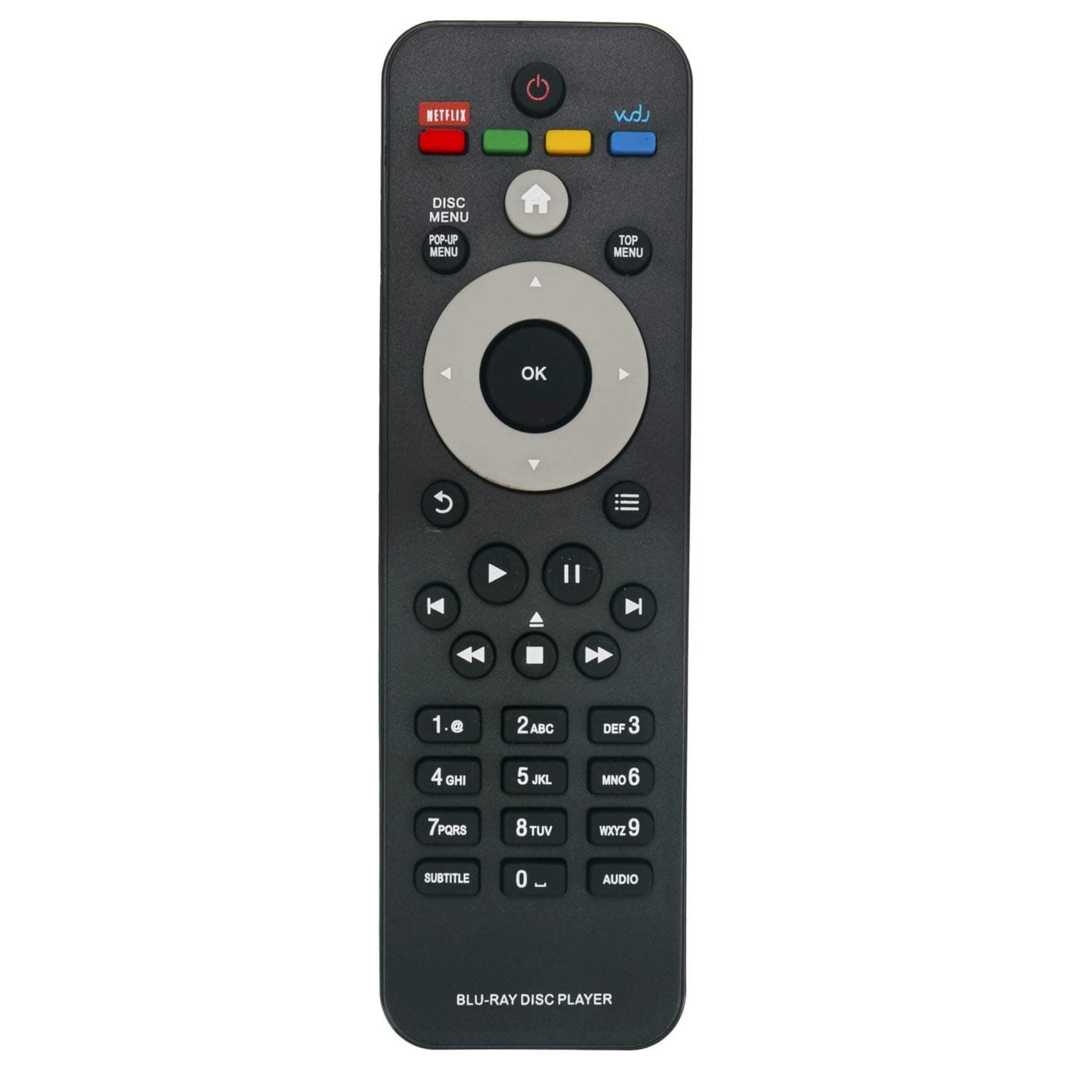 Replacement Remote Control fit for Philips Blu-ray Disc DVD Player DS3110 BDP2100 BDP2180 BDP3400 BDP3480 BDP3300 BDP3305 BDP3310 BDP3380 BDP2980 BDP2900 BDP2930 BDP3382 BDP3390 BDP2100K