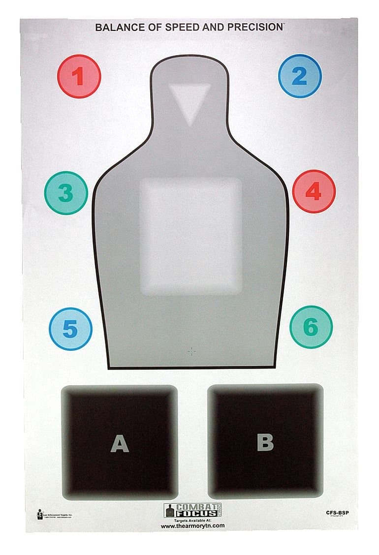 Law Enforcement Targets - CFS-BSP-100 - Combat Focus Training Target, PK100