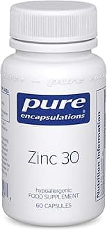 Zinc 30 - Zinc Picolinate 30mg - Highly Absorbable Hypoallergenic Supplement - 60 Capsules