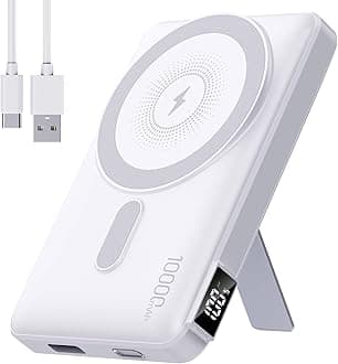 2025 Latest Magnetic Wireless Portable Charger Power Bank - 10000mAh Mag-Safe 22.5W PD Fast Max Charging with Built-in LED Display, Magnetic Battery Pack for iPhone 16/15/14/13/12/Pro/Mini/Pro Max