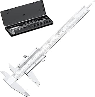 HDLNKAK Vernier Caliper 6 Inch, 6" Non Digital Caliper, 0-6Inch/0-150mm, 1/128 inch/0.05mm High Precision Caliper, Measuring Caliper Tool