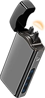 Big Arc Lighter Magical “Flame” USB Rechargeable Plasma Electric Cool Lighter (Black)