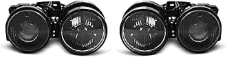 Headlights VR-1209 Front Lights Car Lamps Headlamp Headlamps Driver And Passenger Set Headlight Black compatible with Bmw 3 Series E30 1982 1983 1984 1985 1986 1987 1988 1989 1990 1991 1992 1993 1994