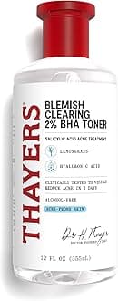 Blemish Clearing Salicylic Acid Toner, Acne Treatment Face Toner with 2% Salicylic Acid, Soothing and Non-Stripping Skin Care, 12 Fl Oz
