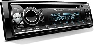 Pioneer DEH-S7200BHS Audio CD Receiver and Bluetooth Car Stereo - Single Din, Amazon Alexa, HD Radio and Enhanced Audio Functions