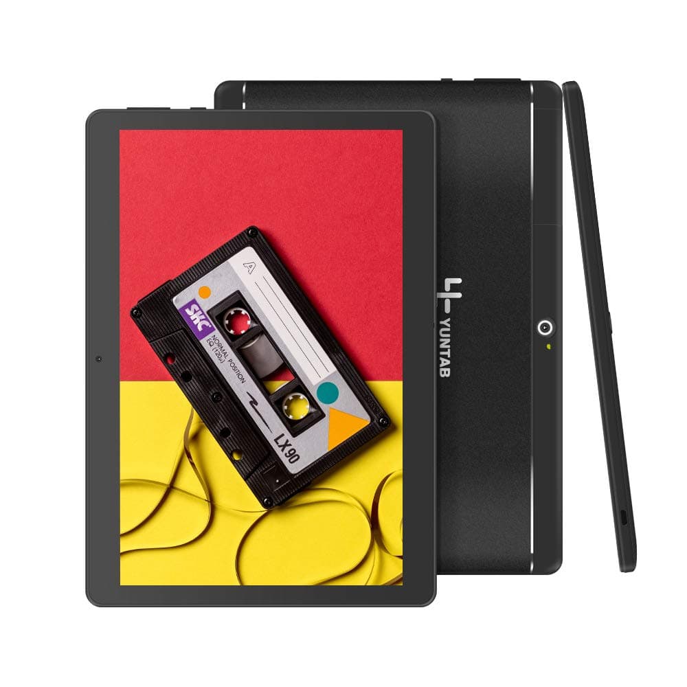 Yuntab K17 10.1 Inch Quad Core 1.3Ghz Android 5.1,Smartphone Phablet Tablet PC,1G+16G,HD 800x1280,Dual Camera,IPS,WiFi,Bluetooth,GPS,Support 3G,SIM/MMC/TF Card with Alloy Metal Back(Alloy Black)