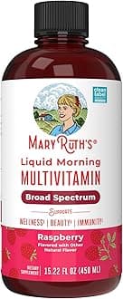 Multivitamin for Women, Men & Kids | Liquid Morning Multivitamin | Vitamin A C D E B6 B12 Biotin Zinc | Beauty | Vegan | Non-GMO | Gluten Free | 15 Servings