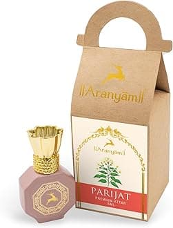 Aranyam Parijat Attar (Night Jasmine) (5 ML) - Luxury Floral Attar Perfume for Men and Women, Premium Long Lasting Unisex Non-Alcoholic Attar