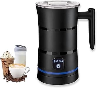 Straame Electric Milk Frother – Professional Automatic Foam Maker for Lattes, Cappuccinos & Hot Chocolates, Stainless Steel, Whisk & Froth in Seconds, Versatile Modes – Ideal for Home & Office Use