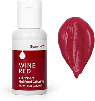 Oil Based Food Coloring For Chocolate, Wine Red, Food Grade 20ml, Oil Food Dye For Baking & Cake, Fondant & Icing