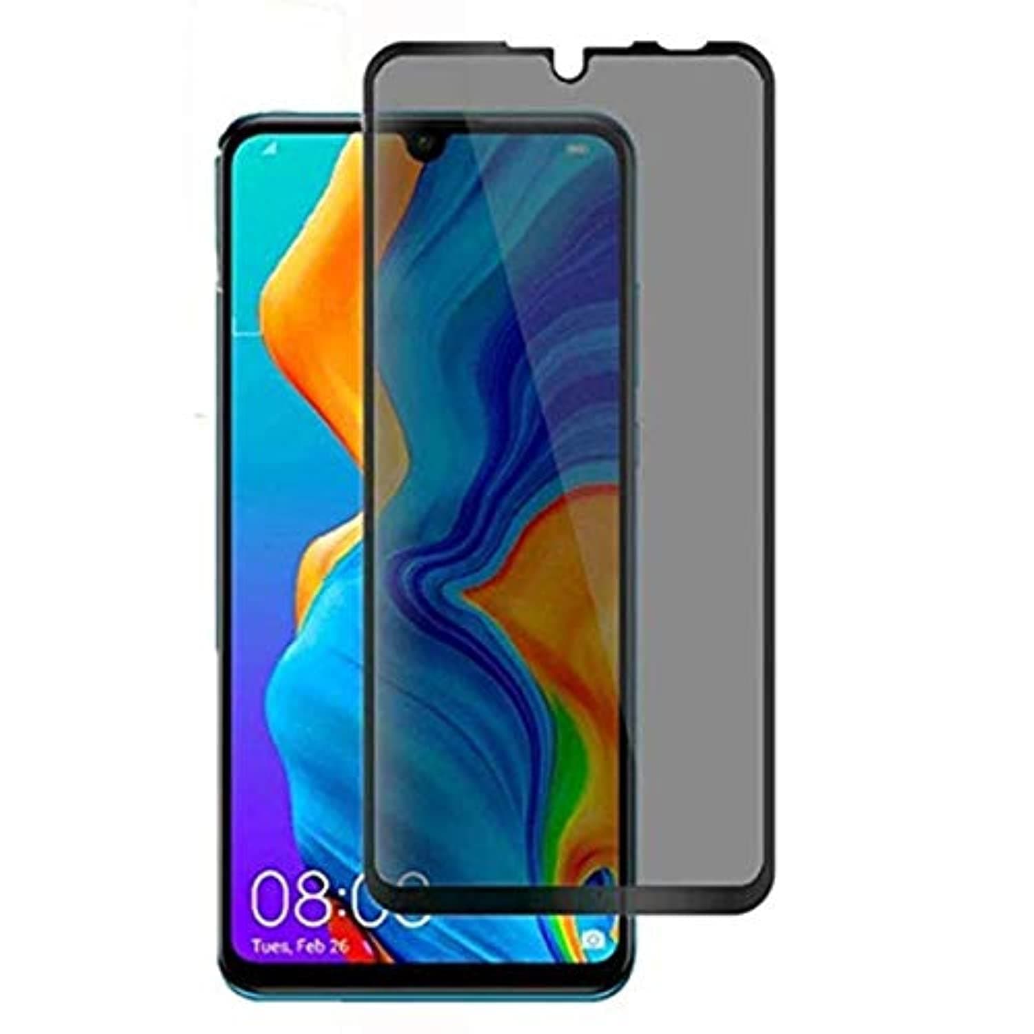 for Huawei P30 Lite Privacy Screen Protector - 3D Curved Anti-spy Tempered Glass Screen Film, 9H Hardness Anti-Scratch Anti-Peep Screen Protector for Huawei P30 Lite/Huawei Nova 4e [2pack]