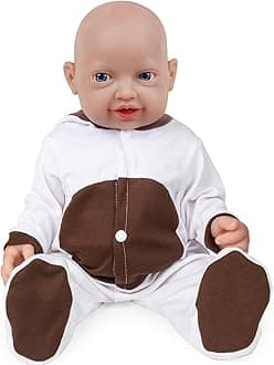 Vollence 14 inch Full Body Silicone Baby Dolls That Look Real Not Vinyl Dolls Lifelike Realistic Premiee Platinum Silicone Baby Dolls for Kids Children Birthday Christmas Toys Present Gifts