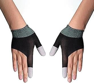 Mobile Game Gloves, Ultra-Thin Mobile Gaming Gloves，Anti-Sweat Mobile Finger Sleeve Breathable for High-Ranking Players Mobile Game Streamer