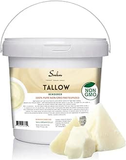 100% Pure Rendered NON GMO Beef Tallow-Food Grade- 7LBS