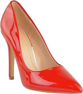 Fashion ThirstyWomens High Heel Pointed Toe Pumps Smart Office Work Courts Shoes Ladies Pumps Party Prom Wedding Bridal Occasion Heeled Court Stiletto Heels Shoes