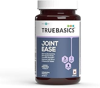 Joint Ease (90 Tablets) | With 1500mg Glucosamine, 1200mg Chondroitin, Boswellin | For Joint Pain, Bone & Muscle Strength
