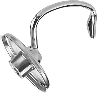 Stainless Steel Dough Hook K45DH for KitchenAid 4.5-5 Quart Tilt-Head Stand Mixers Artisan & Classic Series by MMOBIEL – Kneading Bread Hook Attachment – Mixing Accessory Replacement - Dishwasher Safe