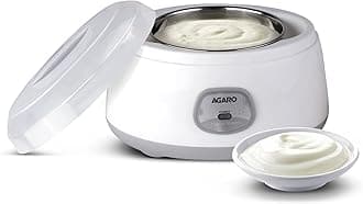 AGARO Classic Portable Yogurt Maker, 1.2L Capacity, Electric, Automatic, Medium (33603)