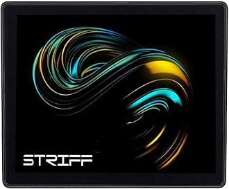 STRIFF Mpad Mouse Mat 230X190X3mm Gaming Mouse Pad, Non-Slip Rubber Base, Waterproof Surface, Premium-Textured, Compatible with Laser and Optical Mice(Universe Black)