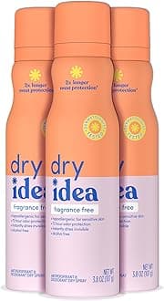Dry Idea Dry Spray Deodorant & Antiperspirant | 2X Longer Sweat Protection | ...