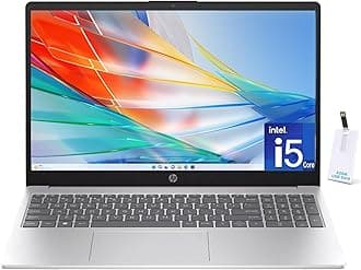 15.6" Laptop, 13th Gen Intel Core i5-1335U, 16GB RAM, 1TB SSD, FHD Anti-Glare Display, Webcam, Numeric Keypad, Wi-Fi, Bluetooth, HDMI, 32GB USB Card, Windows 11 – Silver (US Version)