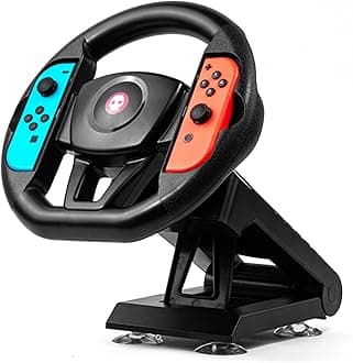 Switch Joy-Con Steering Wheel Table Attachment, Compatible with Nintendo Switch Racing Wheel Accessory,Black