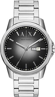 A|X Armani Exchange Chronograph Dress Watch for Men with Stainless Steel, Silicone or Leather Band