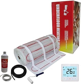 Electric Underfloor Heating kit 150w - 24.0m2 - White WiFi Thermostat