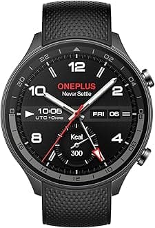 OnePlus Watch 2R with Wear OS 4 by Google,Snapdragon W5 Chipset,Upto 100hrs Battery Life,1.43’’ AMOLED Display,100+ Sports Mode,Dual Frequency GPS,5 ATM,IP68 & BT Calling [Gunmetal Gray]