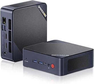 BOSGAME B95 Mini PC Desktop Computers, Intel 12th Gen N95, 16GB DDR4 RAM, 512GB M.2 SSD, Dual HDMI, Type-C, 4K UHD, WiFi 5, BT 5.0, Compact Silent PC for Home Theater, Streaming, Office
