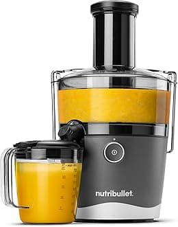NutriBullet Juicer Centrifugal Juicer Machine for Fruit, Vegetables, and Food Prep, 27 Ounces/1.5 Liters, 800 Watts, Gray NBJ50100