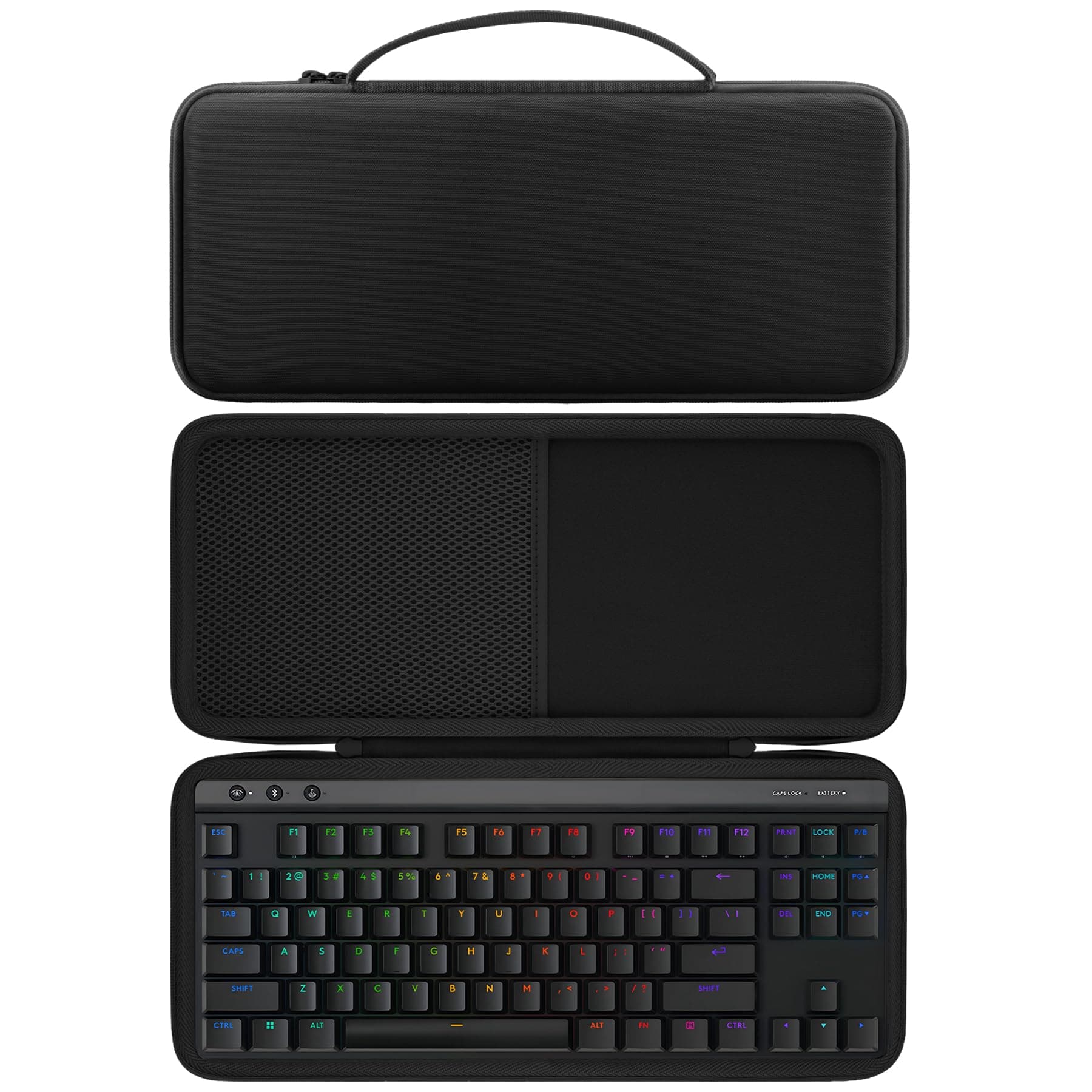 co2CREA Case Hard Case for Logitech G 515 TKL/G 915 TKL Tenkeyless Lightspeed Wireless RGB Mechanical Gaming Keyboard (Case Only, Keyboard Not Included)