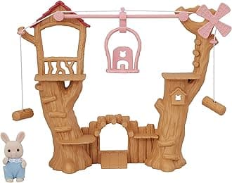 Calico CrittersBaby Ropeway Park, Collectible Dollhouse Toy with Sweetpea Rabbit Figure Included, Includes park with slide, windmill and gondola