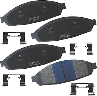 Bendix Premium SBC931 Ceramic Front Brake Pads for Ford Crown Victoria 2011-2003, Grand Marquis 2004-2003, Lincoln Town Car 2011-2003, Mercury Grand Marquis 2011-2003, Marauder 2004-2003