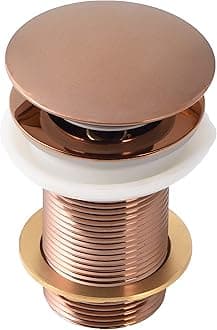 KKD® Heavy Quality Full Brass Pop Up Full Thread Waste Coupling 32 MM (7", Rose Gold)