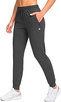 G Gradual Women's Joggers Pants with Zipper Pockets Tapered Running Sweatpants for Women Lounge, Jogging