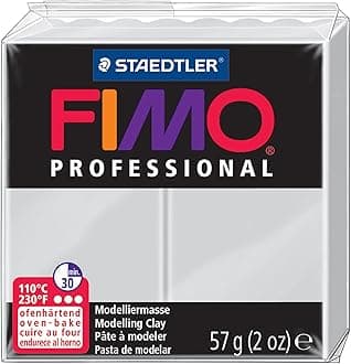 Staedtler EF8005-80 Fimo Professional Soft Polymer Clay, 2 oz, Dolphin Grey