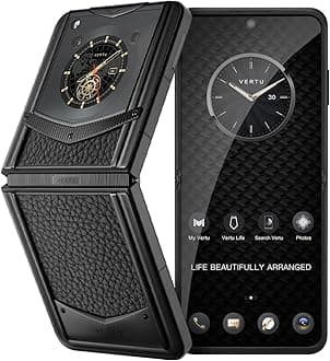 VERTU IRONFLIP Calf Skin Flip Cell Phone, Unlocked Android 5G Smartphone, Foldable Design, One-Hand Control, 50MP Camera, 12G+512G, Dual SIM, 6.9" 120Hz OLED, 65W Fast Charge (Jade Black)