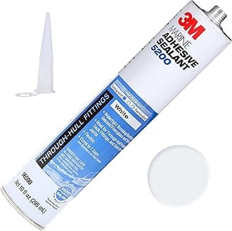 White 3M Marine 5200 Adhesive/Sealant 10 fluid ounce cartridge