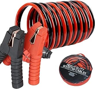 Jump Leads Heavy Duty Car Battery Jump Leads 3000AMP 6M Booster Cables Jumper Cable for Petrol Diesel Car Van Truck (Includes Zipped Carry Bag with Handle)